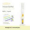 Planwith 3-in-1 Multi Gel Pen,Ins Pastel Color 0.5mm Effortless Writing For Color-Coded Notes,Journaling,Highlighting,Studying