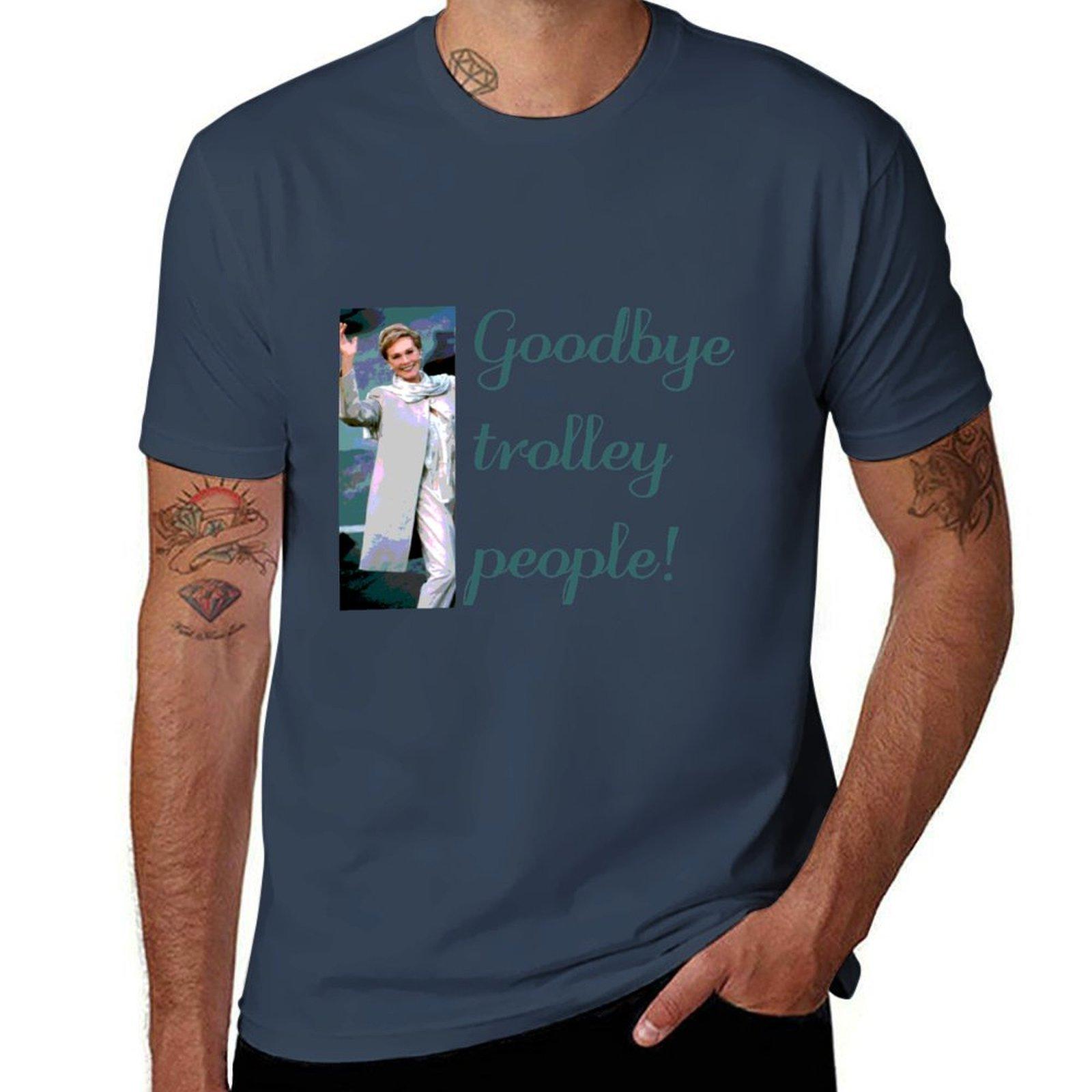 people trolley Goodbye TShirt Relaxed Casual Short Sleeve Tee M