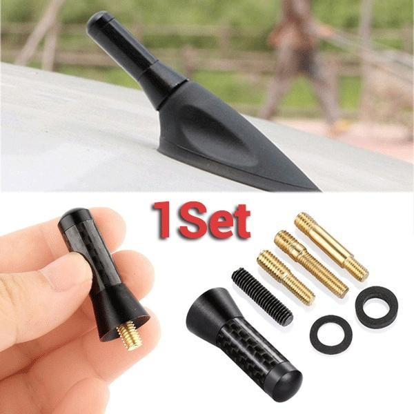 

1 комплект черных универсальных автомобильных антенн 3,5 см/1,4 \\ из углеродного волокна, алюминиевая автомобильная короткая радиоантенна/короткая мачтовая антенна