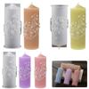 DIY Flower Cylinder Mold Resin Casting Mould Silicone Molds DIY Ornaments Temperature-resistant Resin Mould