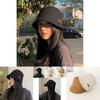 Stylish Cotton Summer Bucket Hat For Women Adjustable Breathable Sun Hat For Round Faces