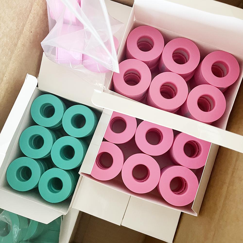 Wholesale Lash Tape pink Black White Sensitive Silicone Lash Tape Wholesale Non-woven Eyelash Skin Silicone Gel Tape Supplier Color&Bag
