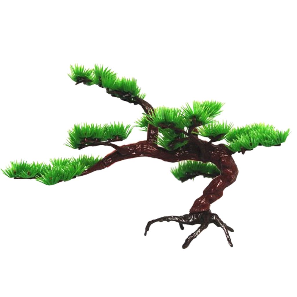 Aquarium Ornament Fish Tank Decoration Accessories for , Green - S/L to Choose