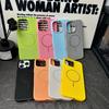 Applicable to iPhone17PROMAX mobile phone case heat dissipation magnetic suction mesh case hollow and breathable Apple 16/15 hard and anti-drop