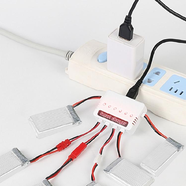 6 in 1 Charging Adapter For Remote Controls Drones Part 3.7v Battery XH2.54/XH4.0 Plugs