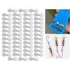 50Pcs Fishing Propellers Sequins Fly Propeller Topwater Fishing Lures Baits Fishing Propellers Blades Lures Replacements