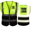 Custom Your Text Logo High Visibility Security Reflective Vest Personalized Construction Traffic Outdoor Safety Cycling Wear