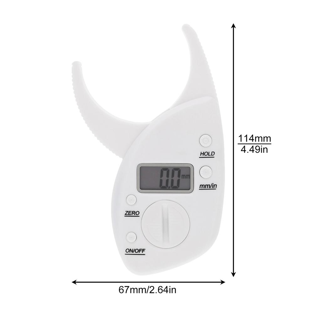 Portable Digital Body Fat Caliper Heavy Duty Professional Fitness Measurement
