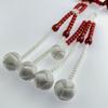 Myorenka Soka Gakkai Prayer Beads Black and Red PC 1 Shaku Medium Juzu Beads and Juzu Case Set with Odamaki Bonten SGI Prayer 0 Shaku Beads and White