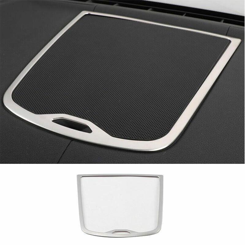For BMW X3 G01 X4 2018- Silver Steel Console Dashboard Horn Frame Trim 1PCS