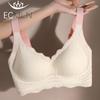Gathered Bubble Cotton Lace Bra Underwear Without Steel Ring Soft Support Anti-sagging Sports Breathable and Comfortable Bra