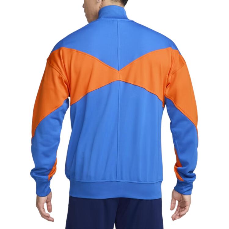 New Nike Dri FitAcademy Jacket Men's Lamp Grass Blue/Alert Orange/White IB3556-463