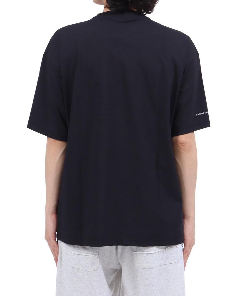Hybrid Multifunctional Blurry Crew Core Line Unisex Surfing Casual Wear Short Sleeve Summer Clothes 262G1037 Black 3L [Gatcha] T-Shirt Men's