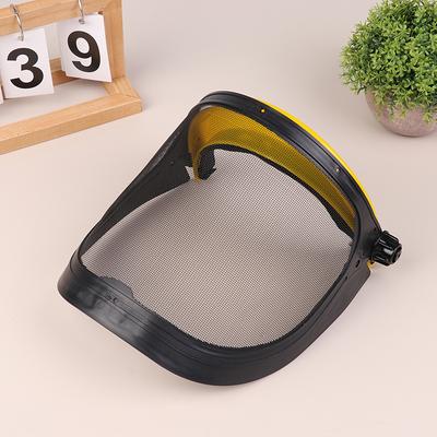 Garden Grass Trimmer Safety Helmet Hat With Full Face Mesh Protective Mask For Logging Brush Cutter Forestry Protection