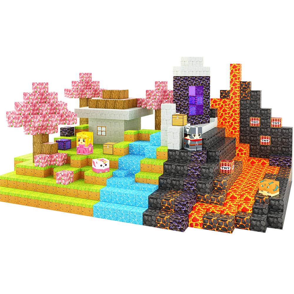 Creative Street View Magnetic Building Block Bricks Architectural Kit Diy Model Kids Tech Toy For Kid Gift