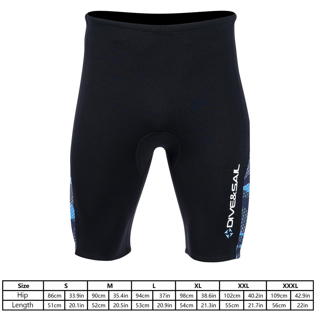 2mm Neoprene Wetsuit Shorts Men Thermal Wetsuit Pants for Surfing Diving Canoing Kayaking M