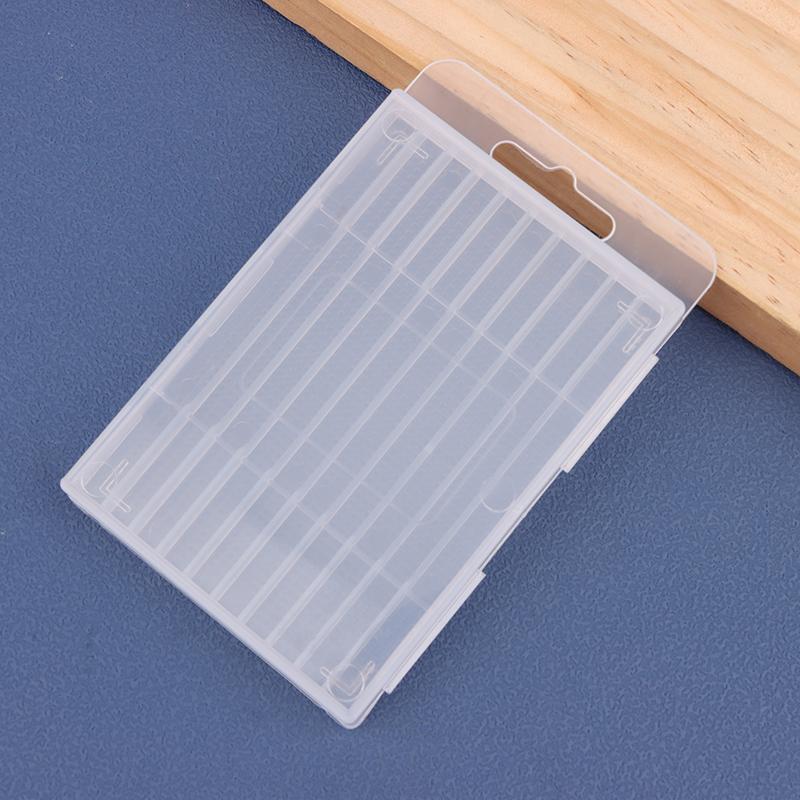 Scatola Vuota in Plastica per Punte a Spirale Scatola Portaoggetti Cassetta degli Attrezzi Accessori Utensili Punte per Legno 5/10 Fori Custodia Imballaggio Trasparente