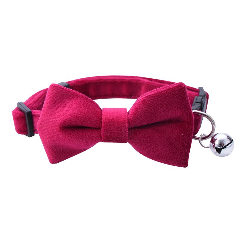 Pet Safety Bowknot Collar with Bell and Anti-Choke Buckle for Cats and Puppies