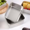 1Pc 600Ml Stainless Steel Refrigerator Food Storage Box With Plastic Lid Prepare Food Freshness Preservation Box Picnic Box