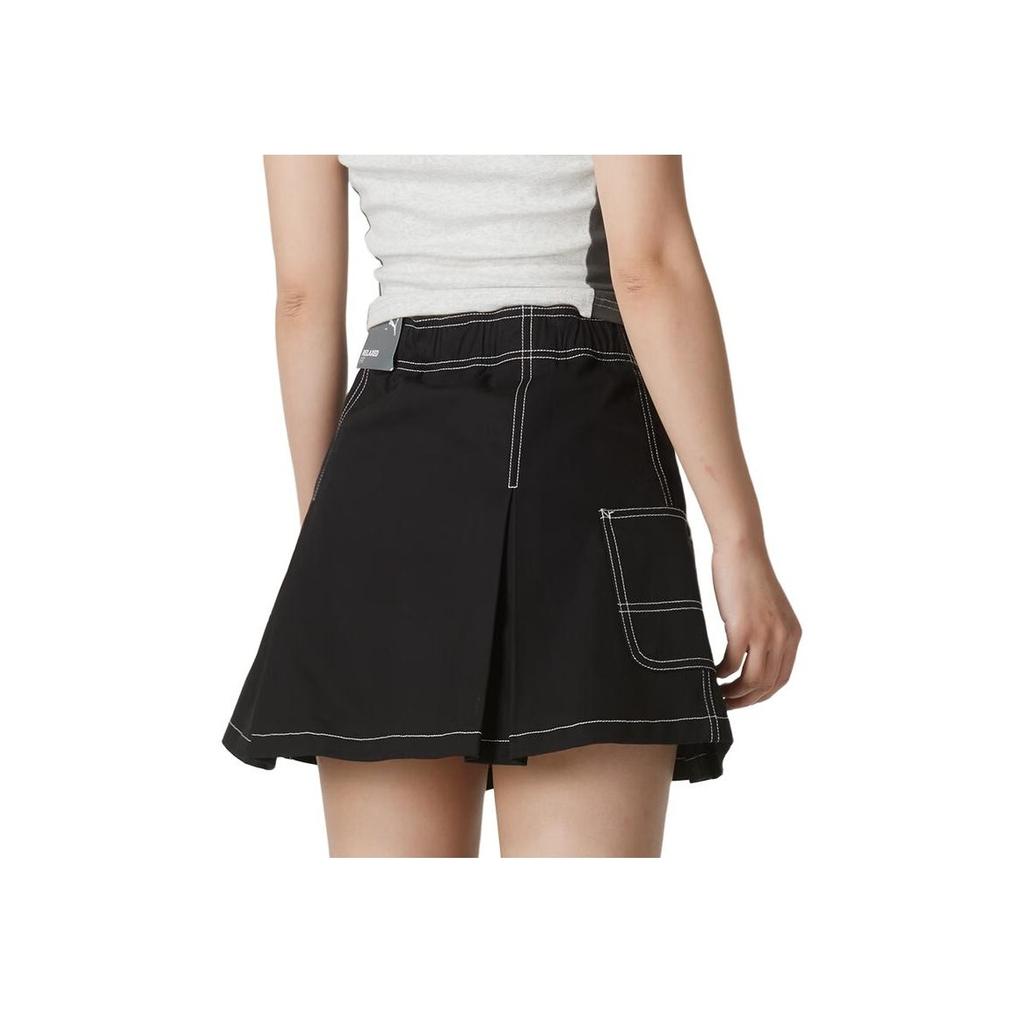 Puma Ss24 Color Block Stripe Design Comfortable Breathable Commuting Travel Trendy Fashion Casual Skirt Women Skirts Black 626864-01