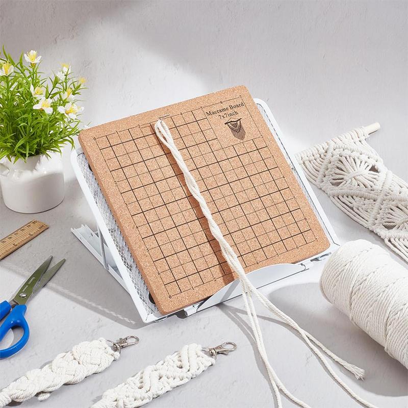 Makramee-Brettständer-Set Verstellbare Makramee-Werkzeuge Quastenbrett-Set Flecht-Bastel-Hilfsbrett Zum Fixieren von DIY-Strickarbeiten