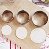 .3Pcs Stainless Steel Round Biscuit Mold Dumpling Skin Cutter DIY Pastry Cake Baking Tool Kitchen Gadget For Sweet Treats