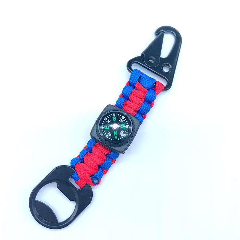 ML 7-Core Paracord Lanyard with Compass, Thermometer & Bottle Opener