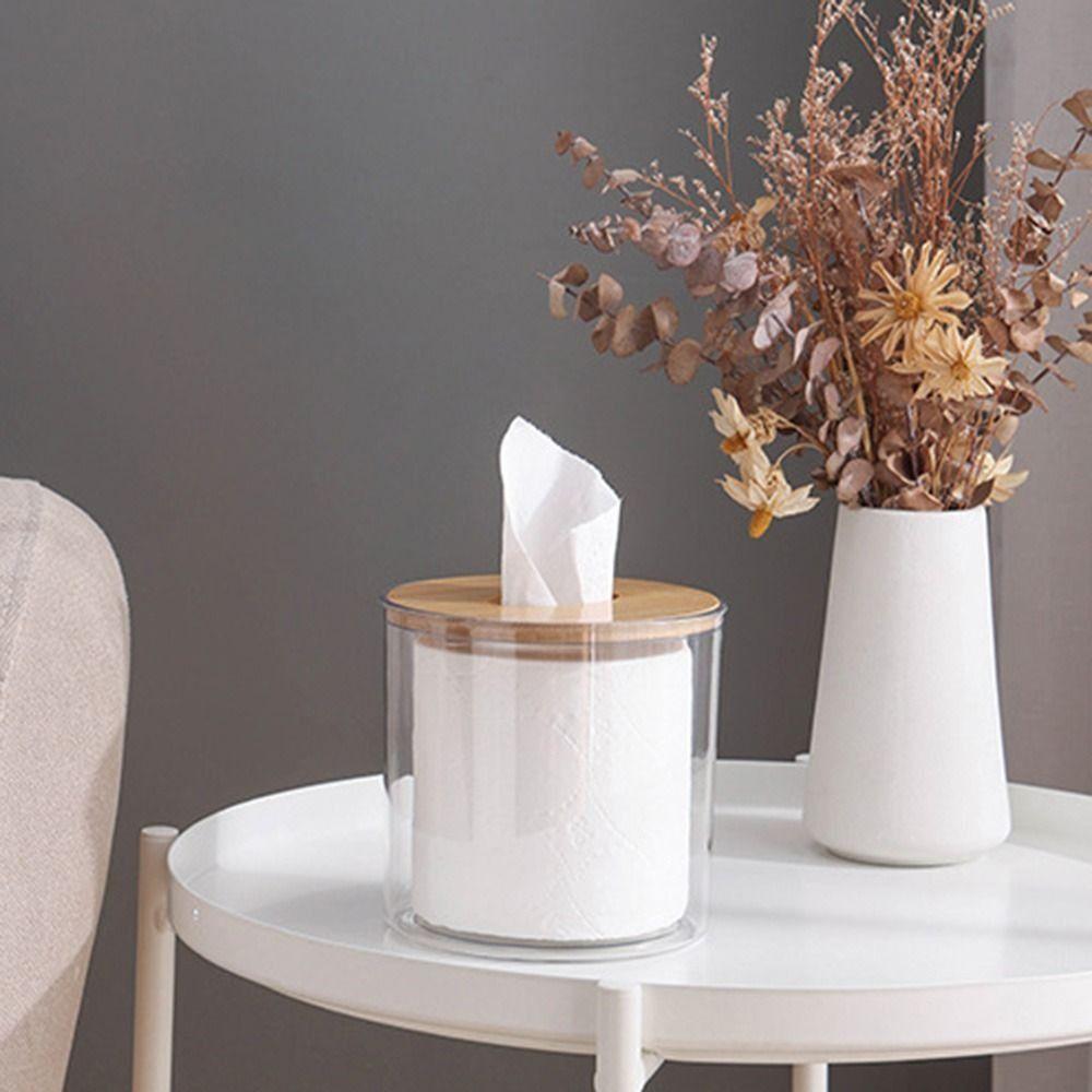 Simple Storage Box Tissue Boxs Toilet Paper Roll Storage Desktop Paper Box