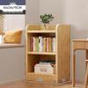 Chang Baosen Solid Wood 3-Tier Corner Bookshelf