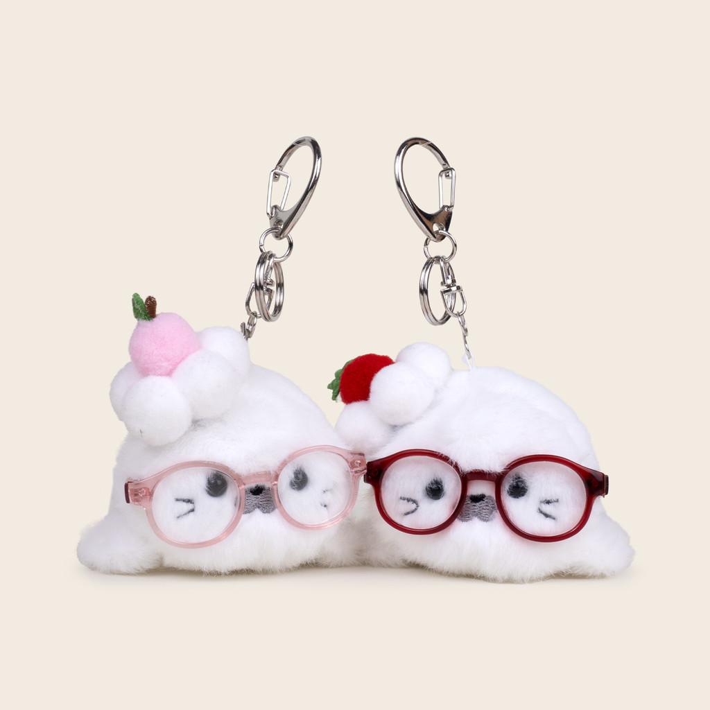 Ocean Family Plush Seal Keychain With Glasses For Collectors And Giftgiving