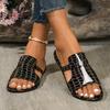 Fashion Women Flats Slippers 2024 New Fashion Women Summer Slippers Crocodile Pattern Beach Sandal Open Toe Sexy Women Slides Shoes