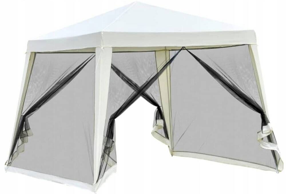Pavilion 3X3 G1015 WHITE WITH MOSQUITO NET