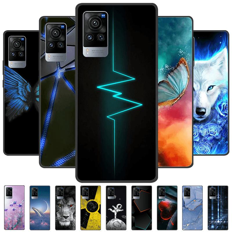 For VIVO X60 Pro 5G Case V2046 V2047A Cartoon Cute Matte Silicone TPU Soft Phone Cover For Vivo X60 X 60 Shockproof Coque Bumper