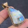 Crystal Titanium Gemstone Copper Jewelry Pendant 2.21"