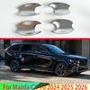 For Mazda CX-70 2024 2025 2026 Car Accessories ABS Chrome Door Handle Bowl Cover Cup Cavity Trim Ert Catch Molding Garnish