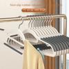 10PCS Plastic Anti Slip Hanger Household Clothes Hanger Non Marking and Anti Slip Hanger Clothing Rack Drying Rack for Clothes