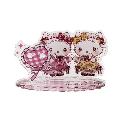 White Clover Hello Kitty X Dolly Mix Acrylic Accessory Hello Kitty Sanrio Acrylic Display Necklace Earring Ring Stand Stand, Stand, & Mimmy,