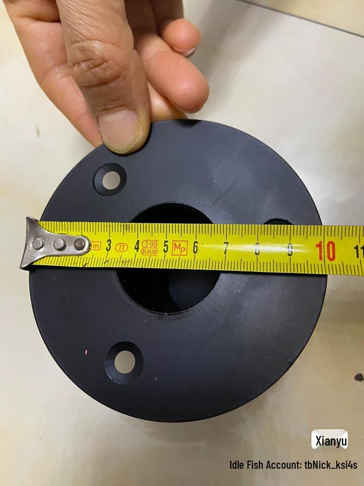 Iron Three-Hole Speaker Base, 10cm Diameter, 8cm Height, Metal Tray Speaker Accessory