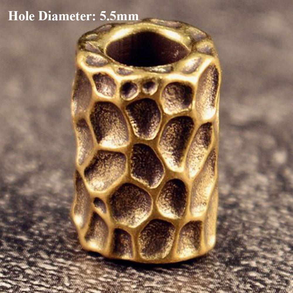Charms Cylindrical Ring Retro Bead Handmade Paracord Bead  EDC Outdoor Tool