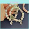 Elegant Gender-neutral Chinese Style Ceramic Beaded Bracelet For Students And Couples