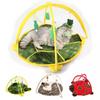 52x35cm cat play mat cat tent activity center with hanging cat toy ball mouse outdoor pet bed cat play tent easy to carry