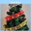 Exquisite 2 Meter Double Layer Christmas Ribbon With Lights For Festive Decorations