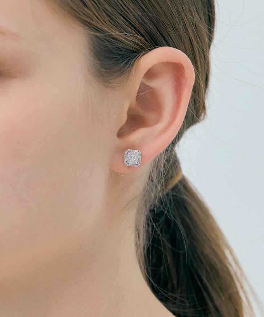 Jyddm Shine Square Earrings