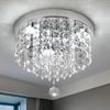 German Warehouse Crystal 15W Surface Mounted Round Modern Led Ceiling Lamp for Bedroom House Home