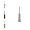 Stainless Steel Toilet Brush Holder Set With Round Design For Modern Bathroom Decor