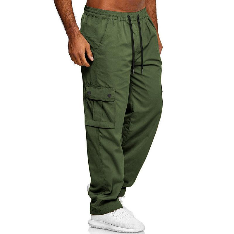 European and American Men's Casual Sports Overalls Outdoor Tactical Climbing Pants Tooling Casual Pants Men