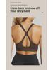 Women's European & American Hollow Back Sports Bra - High-Intensity Yoga & Fitness Vest