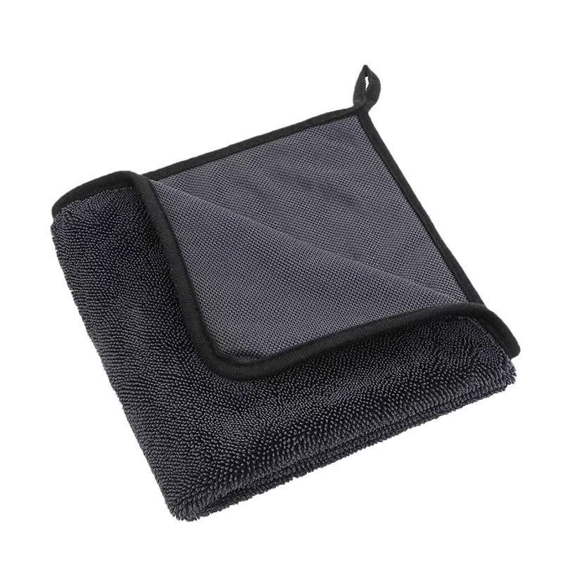 Compact Soft Braid Car Cleaning Towel - Lint-Free, Absorbent, Streak-Free