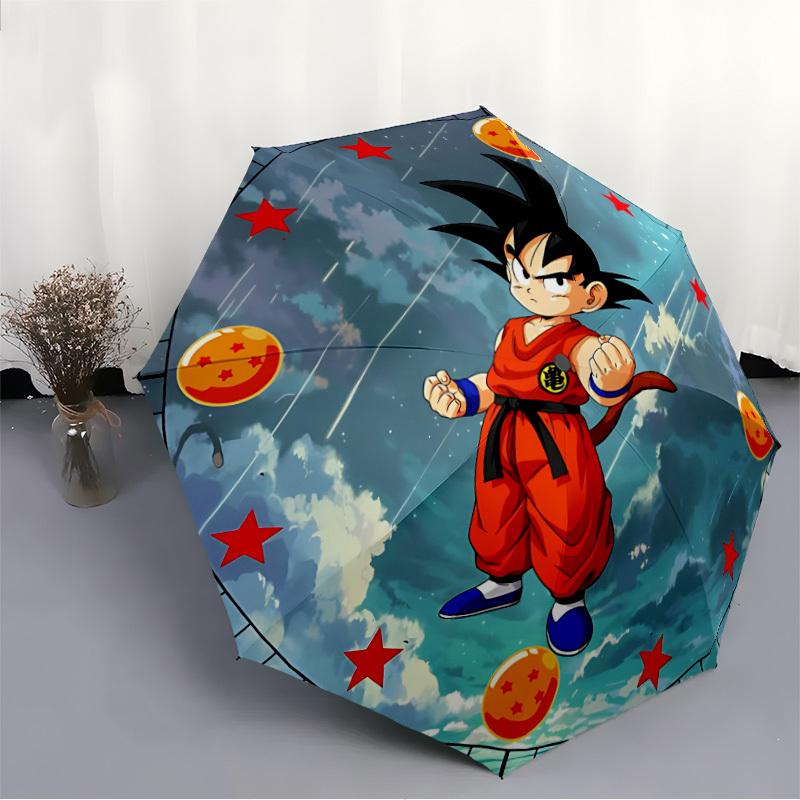 1pc Dragon Ball Automatic Open/close Folding Umbrella, Compact Portable Travel Umbrella, Perfect Gift, Durable Construction yy250813111