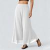 Women’s Loose Fit Chiffon Wide Leg Pants High Waist Long Flowing Trousers Casual Lightweight Comfortable Design